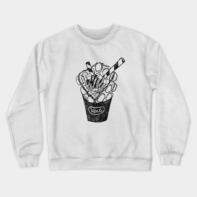 Chocolate Ice-cream Egg Waffle Crewneck Sweatshirt by lostnprocastinating